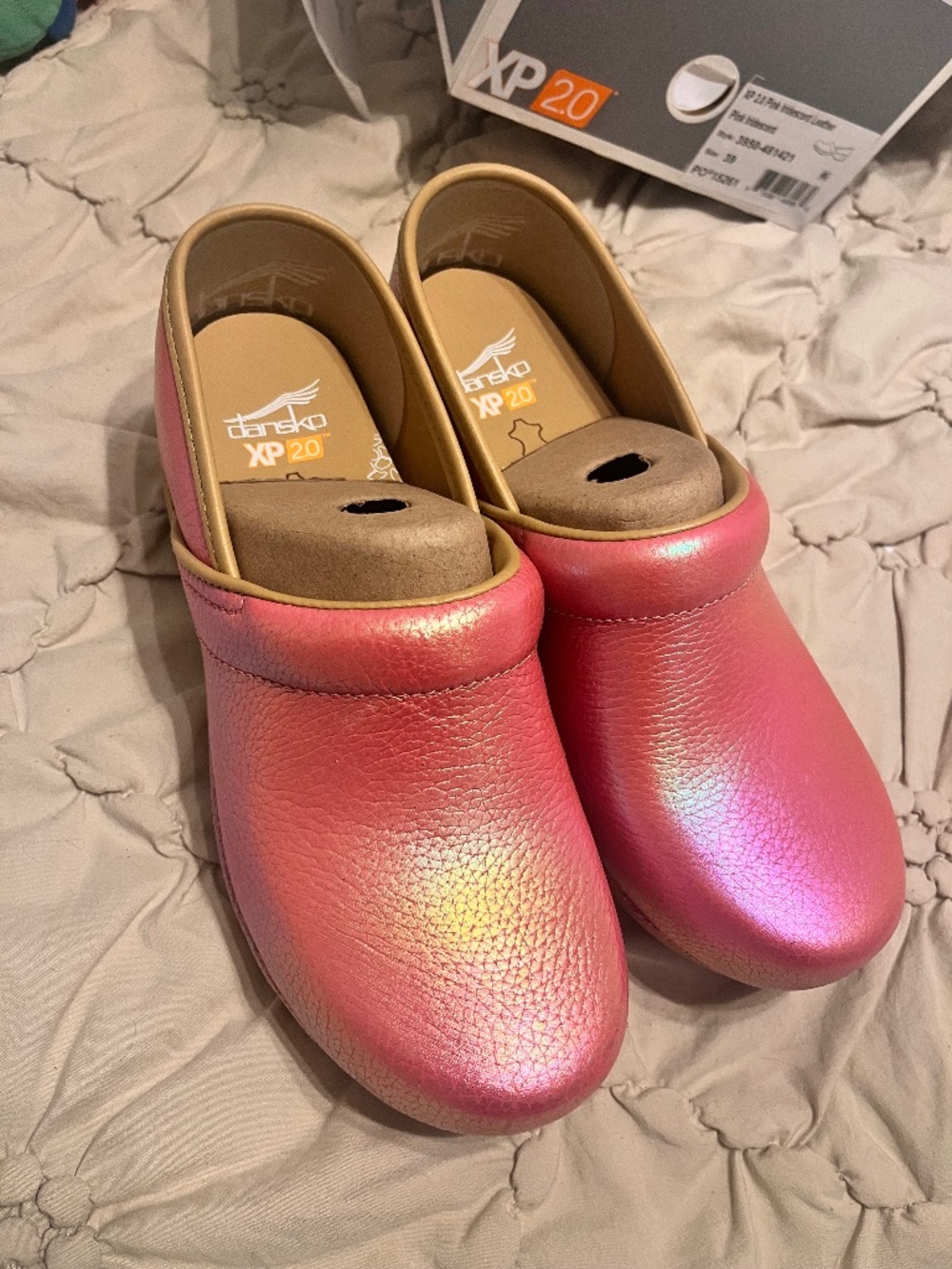 Dansko Women's Iridescent Pink Clogs XP 20